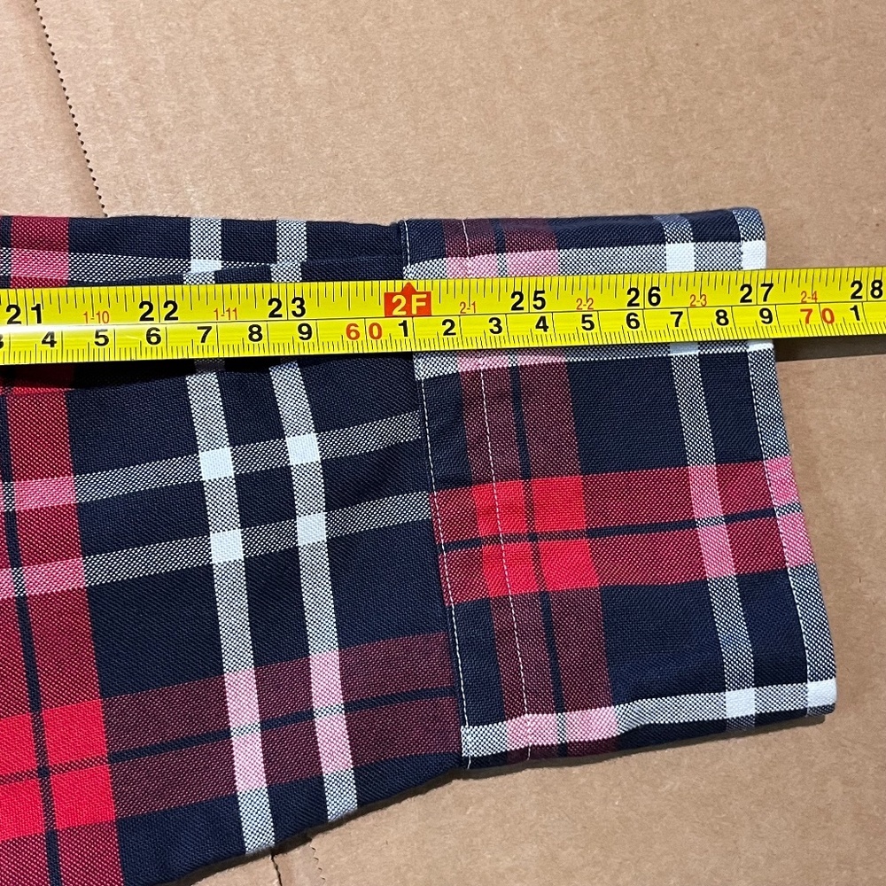 Thom Browne Plaid Button Down Shirt - Men's Size 4 / XL - Red Blue - Picture 11 of 11